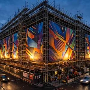 scaffolding mesh banners